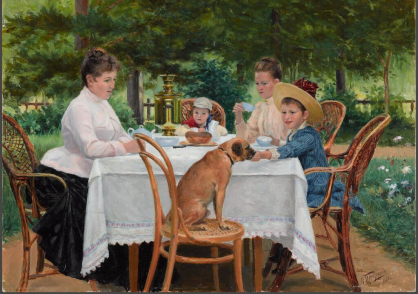 Утром на даче 1888 Третьяков Николай