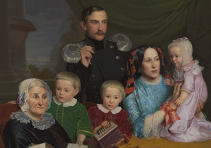 Семейный портрет 1852 Славянский Федор