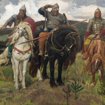 "Богатыри" 1881-1898 Васнецов Виктор