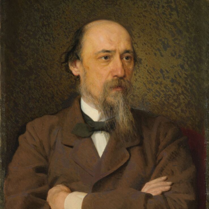 Крамской Иван (1837-1887) «Портрет поэта Николая Алексеевича Некрасова» 1877 г.
