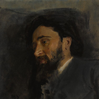 Репин Илья (1844-1930) «Портрет писателя Всеволода Михайловича Гаршина» 1883 г.