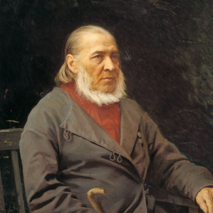Крамской Иван (1837-1887 «Портрет писателя и поэта Сергея Тимофеевича Аксакова» 1878 г.
