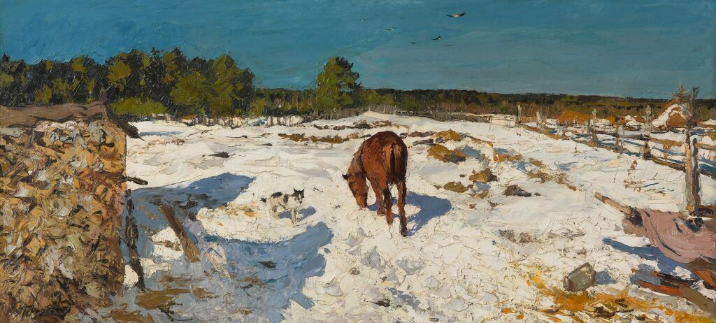 "Зимой" 1910 Туржанский Леонард