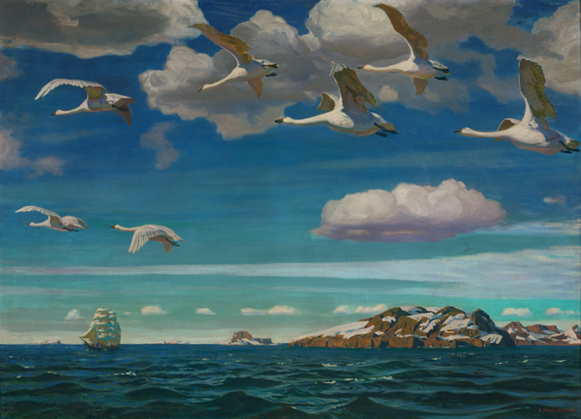 "В голубом просторе" 1918 Рылов Аркадий