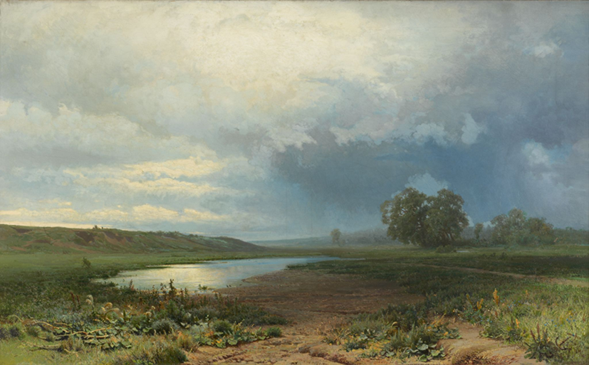 "Мокрый луг" 1872 Васильев Федор