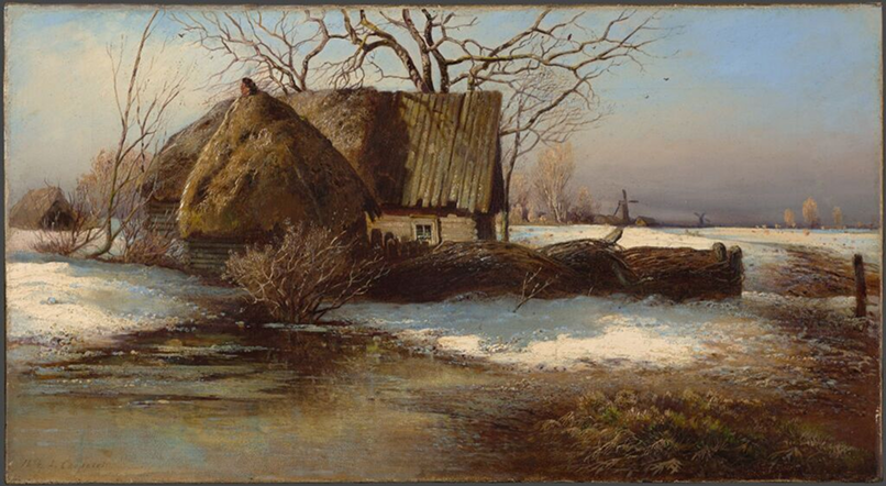 "Скоро весна" 1874 Саврасов Алексей