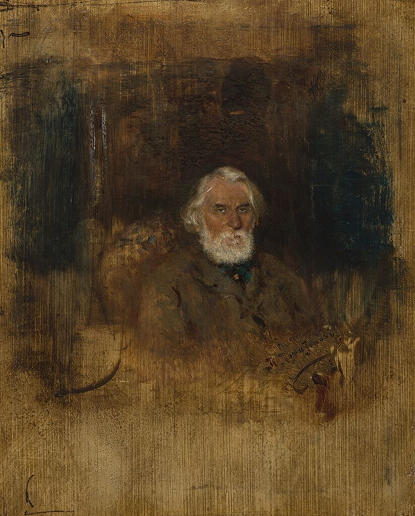 Похитонов Иван (1850-1923) «Портрет писателя Ивана Сергеевича Тургенева» 1883 г.