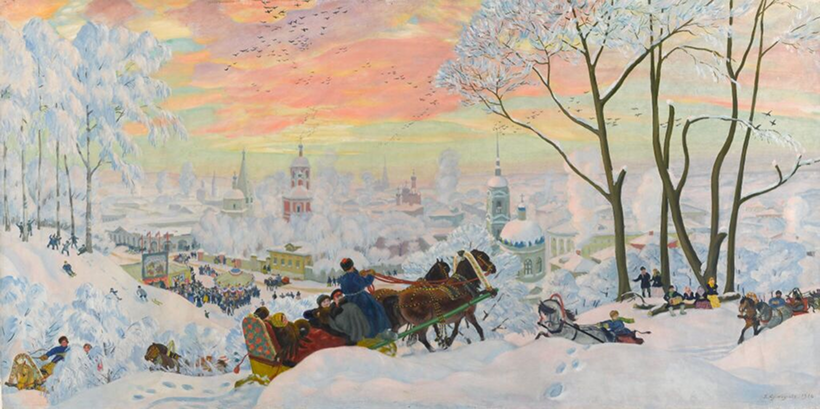 Кустодиев Борис (1878-1927) Масленица 1916