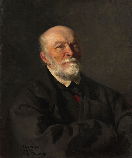 Репин Илья (1844-1930) «Портрет хирурга Н.И. Пирогова» 1881 г.