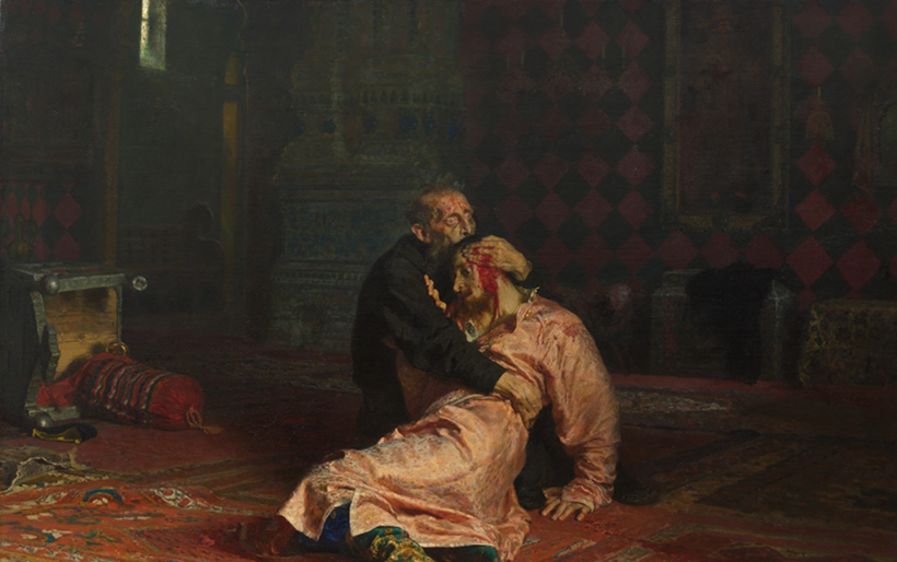 "Иван Грозный и сын его Иван 16 октября 1581 года" 1885 Репин Илья