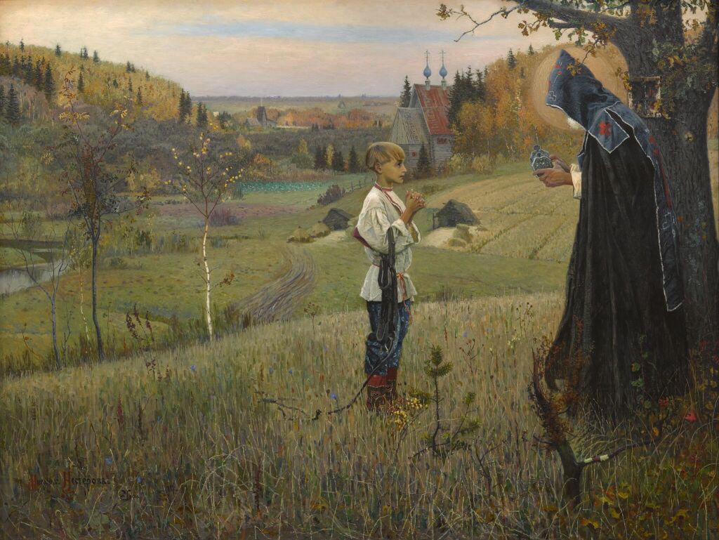 "Видение отроку Варфоломею" 1889-1890 Нестеров Михаил