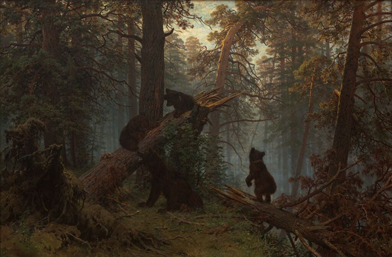 "Утро в сосновом лесу" 1889 Шишкин Иван