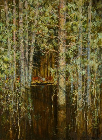 "Затопленный лес" 1963-1970 Ромадин Николай