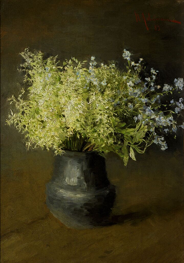 "Лесные фиалки и незабудки" 1889 Левитан Исаак