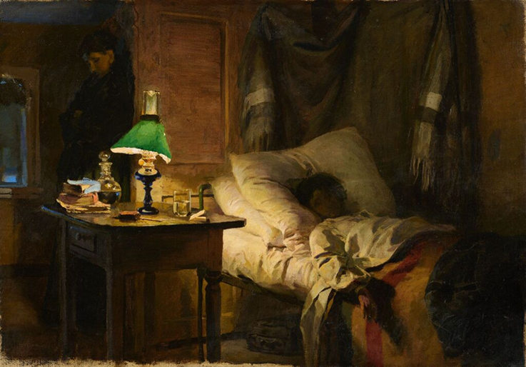"Больная" 1886 Поленов Василий