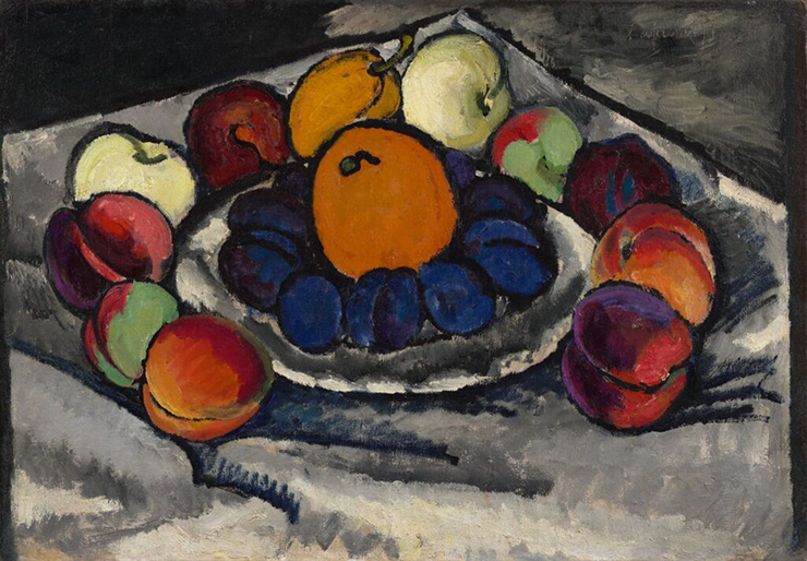 "Фрукты на блюде" 1910 Машков Илья