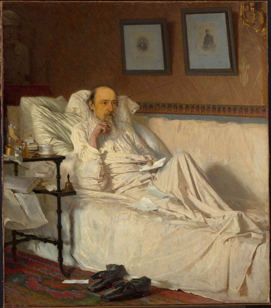 Крамской Иван (1837-1887) «Н.А. Некрасов в период «Последних песен» 1877-1878 гг.