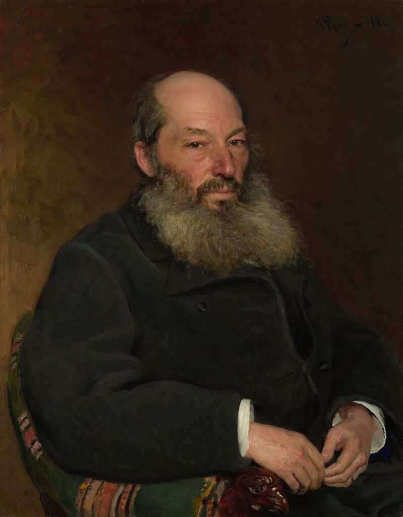 Репин Илья (1844-1930) «Портрет поэта Афанасия Афанасиевича Фета» 1882 г.