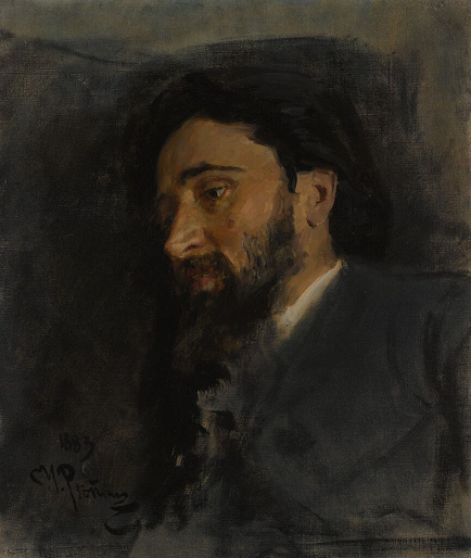 Репин Илья (1844-1930) «Портрет писателя Всеволода Михайловича Гаршина» 1883 г.
