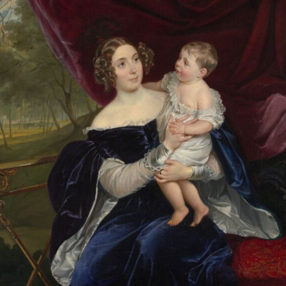 Портрет графини О. И. Орловой-Давыдовой с дочерью Н. В. Орловой-Давыдовой 1835 Брюллов Карл