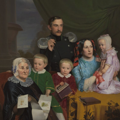 Семейный портрет 1852 Славянский Федор